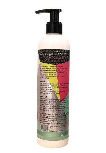 Strong Hold Curl Gel for Waves and Coils - Vegan, Humidity Resistant 10 oz