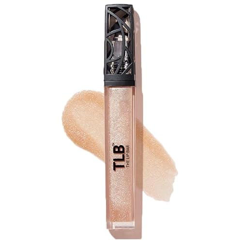 The Lip Bar - Lip Gloss, Trophy Wife (Champagne Shimmer) - Gloss Up Sheer Finish - Smooth, Not Sticky Formula - Coconut Oil, Olive Oil, Argan Oil & Vitamin E - Vegan & Cruelty Free - .30 fl oz