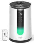 White Dreo Smart Air Purifier for Home Wi-Fi Voice Control HEPA Sleep Mode