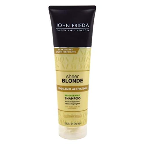 John Frieda sheer blonde Highlight Activating Enhancing Shampoo For Lighter Blondes 8.45 oz (Pack of 3)