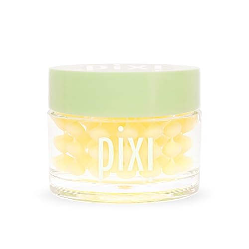 Pixi Beauty Vitamin-C CremeSerum 2-pack | Capsule Cream with Vitamin C Beads & Hyaluronic Gel | 2-in-1 Serum + Moisturizer for Smoother, Radiant-Looking Skin | 2x 1.7 fl.oz / 50 ml