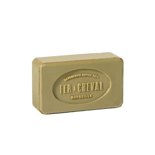 Pack of 4 Fer à Cheval Pure Olive Marseille Soap Bars - Natural Hypoallergenic French Olive Oil Soap