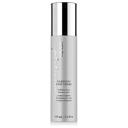 Kenra Platinum Silkening Heat Cr?me | Brilliant Shine Thermal Styler | Reduces Hot Tool Passes by 50% | Prevents Breakage & Improve Manageability | Heat Protectant | All Hair Types | 3.4 fl. Oz