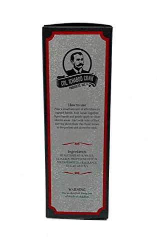 Colonel Ichabod Conk Bay Rum After Shave Cologne 4 Fl Oz Glass Bottle - Pack of 1