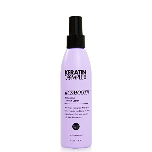 Keratin Complex Restorative Leave-In Lotion for Blow Drying 5oz - Heat Protectant & Smoothing