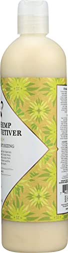 Nubian Heritage Indian Hemp & Vetiver Body Wash 13 Fl Oz - Organic Moisturizing Cleanser