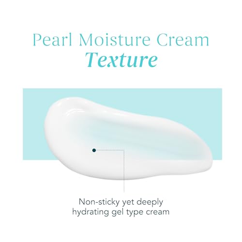 Pearl Moisture Cream ? Hydrating Daily Face Moisturizer with Hyaluronic Acid, Jojoba Oil, Pearl Extract and Birch Sap Water, Soothing Facial Gel for Nourishing Skin (1.69 fl oz)