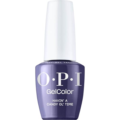 OPI GelColor LED Cure Gel Nail Polish - Havin’ a Candy Ol’ Time, Opaque Blue Winter Shade