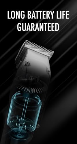Cordless Professional Hair Clippers Kit for Men with 13 Attachments and LED Display
