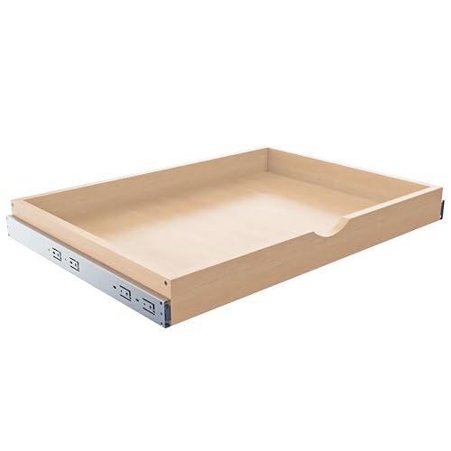 Mobirex Side Mount Pull Out Drawer Organizer 33" W x 22" D Solid Wood