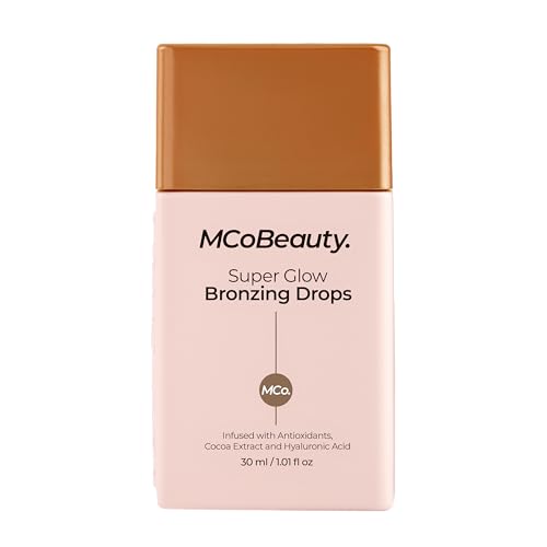 MCoBeauty - Super Face Bundle - Super Glow Bronzing Drops, Super Glow Blush Drops & Souffle Dream Moisturizing Cream - Vegan, Cruelty-Free Cosmetics - Pack of 3 - Christmas Gifts, Stocking Fillers