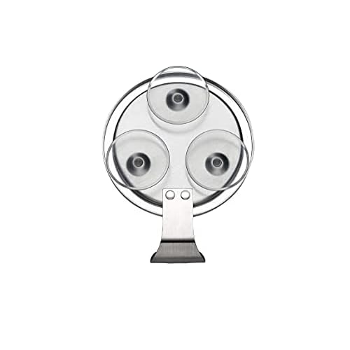 Ettori Shower Mirror Fogless for Shaving with Razor Holder, 1X and 5X Makeup Mirror Dual Sided Vanity Mirror