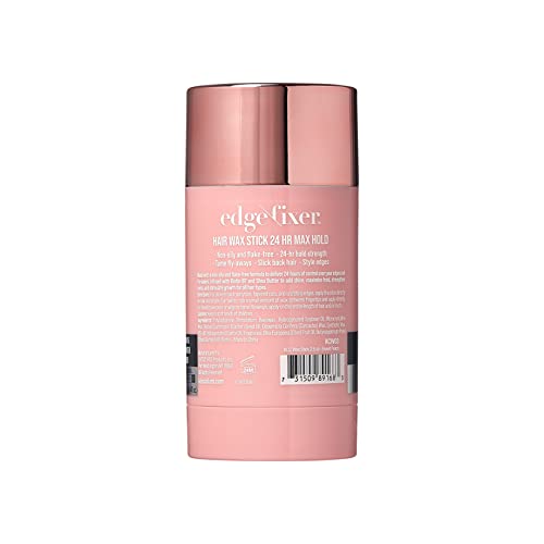 KISS COLORS & CARE Hair Wax Stick, 2.7 OZ (Sweet Peach) - Effortless Edge Styling, 24 Hour Hold, Non-Oily, Flake-Free, Biotin B7 & Shea Butter, Sleek Results, Tames Flyaways, Promotes Hair Growth