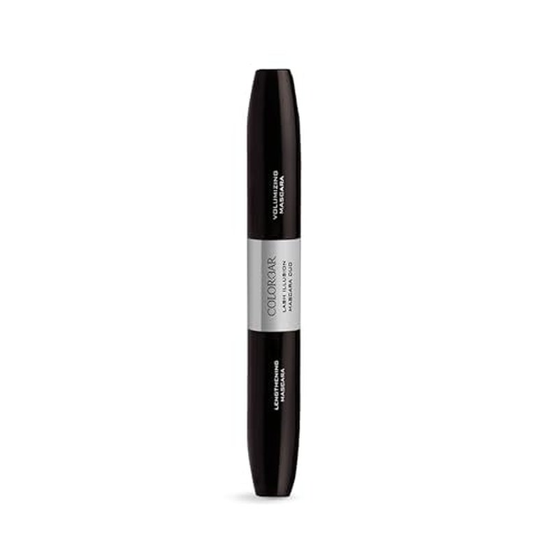 Colorbar Lash Illusion Mascara Duo - Lash Lengthening and Volumizing Mascara - Clump-Free, Crease-Proof, and Non-Flaking - Black - 0.27 oz