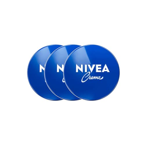 NIVEA Creme Body & Face Moisturizer Set 2.82 Fl Oz (Pack of 3) - German Formula with Provitamin B5 for Dry Skin