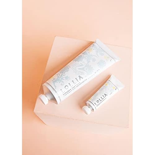 LOLLIA Wish No. 22 Handcreme Bundle, .33 oz. & 4 oz. ? Sugared Pastille ? Scented Hand Cream for Women, Moisturizing Hand Lotion for Dry Hands, Shea Butter & Cocoa Butter, Quick Absorbing Lotion