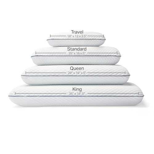 King Size Cooling Gel Memory Foam Pillows Set of 2 – Ventilated Support for Side & Back Sleepers