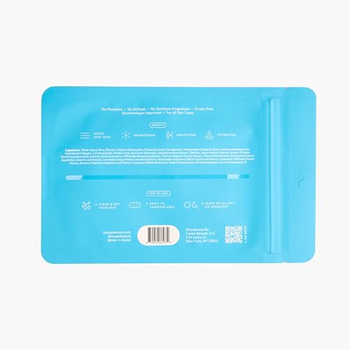 LOOPS Hyper Smooth Dark Spot Hydrogel Body Masks, Smooth, Refine, and Reduce Dark Spots - Body Patches Assorted Sizes (Pack of 6)