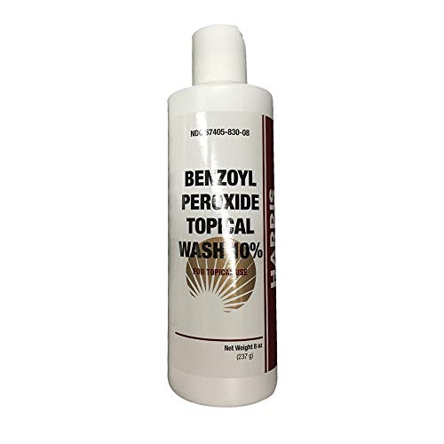 Benzoyl Peroxide Acne Face Wash 8 oz - Pack of 2 for Clear Skin