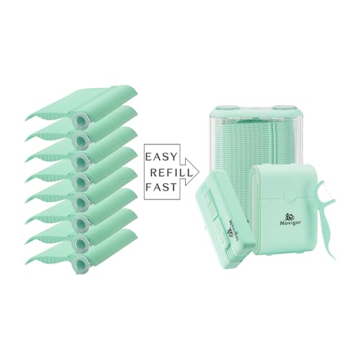 Refillable Dental Floss Picks with Travel Cases - 614 Count, Mint Flavor