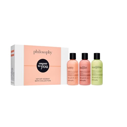 philosophy scent-sational hydrating bath & shower gels - efficiently cleanses, soothes & comforts dry skin - vegan & cruelty free formula