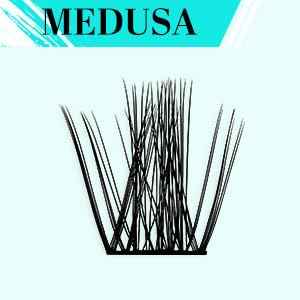 Lash Extension Kit,DIY Eyelash Clusters Kit 168Pcs with Lash Bond and Seal Glue Waterproof,Eyelashes Remover for Lash Cluster Extensions Kit for Beginner,Lashes Applicator Tool(Medusa,D-Mix8-16mm Kit)