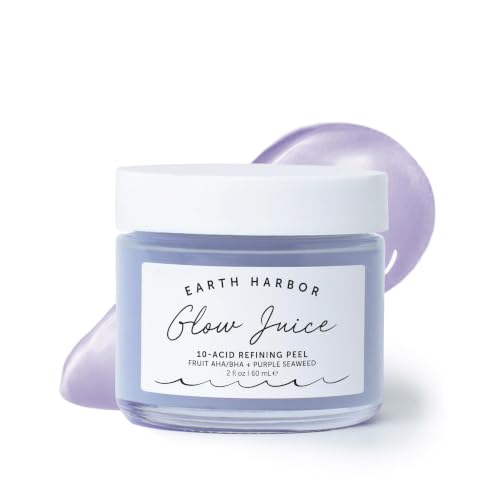 Earth Harbor Glow Juice AHA/BHA Resurfacing Gel Mask 2 Fl Oz - Organic & Vegan