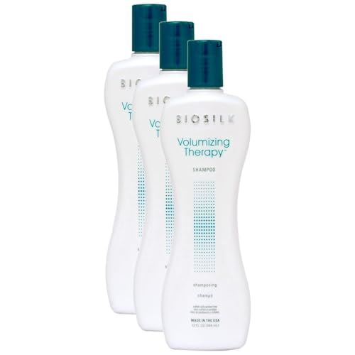 Biosilk Volumizing Therapy Shampoo, 12 Ounce (Pack of 3)