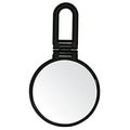 Danielle Folding Makeup Mirror with Handle/Stand, 10X Magnification, Midnight Matte