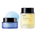 belif Overnight Skin Reset Duo - Aqua Bomb Sleeping Mask & Super Knights Multi Vitamin Mask with Niacinamide and Vitamin Complex for Intensive Hydration and Radiant Glow