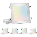 White 11-Inch Square Recessed LED Light Pack - Dimmable 3 CCT, 2200 Lumens