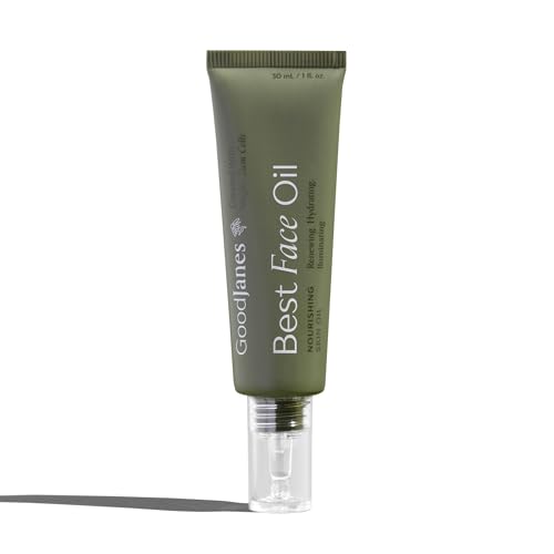 Hydrating Face Oil with Rosehip, Jojoba, Argan & Squalane - All Skin Types, 1 oz