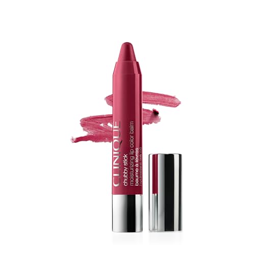 Clinique Chubby Stick Tinted Lip Balm Super Strawberry - New Packaging - Moisturizing Lip Color