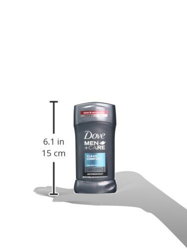 Dove Men+Care Clean Comfort Antiperspirant Deodorant Stick 1.01oz Pack of 16