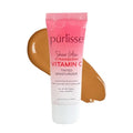 p?rlisse Sheer Glow Strawberry Vitamin C Tinted Moisturizer - Skin Tint Moisturizer Enriched with Antioxidants to Even Complexion - Dewy Light Coverage for All Skin Types - Tan Deep (1.4 oz)