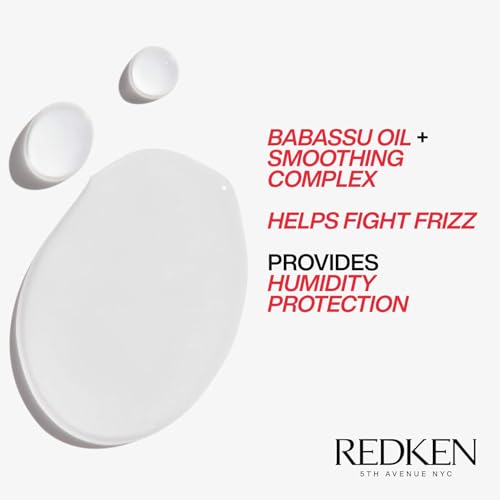 Redken Frizz Dismiss Instant Deflate Oil-In-Serum 4.2 Fl Oz - Sulfate-Free Anti-Frizz Hair Oil