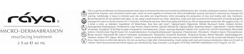 RAYA Microdermabrasion Facial Cream 2oz - Gentle Resurfacing & Moisturizer for All Skin Types