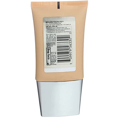 Revlon Youth Fx Fill + Blur Foundation, Nude, 1 Fluid Ounce
