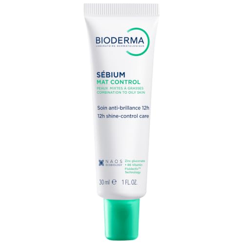 Bioderma Sebium Mat Control Mattifying Moisturizer for Oily Skin - 1 Fl Oz