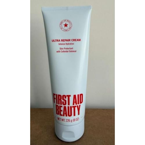 First Aid Beauty - Ultra Repair Cream - Intense Hydration Face & Body Moisturizer - Whipped Colloidal Oatmeal Clinically Proven to Strengthen Skin Barrier in 7 Days - Helps Relieve Eczema, 8 oz