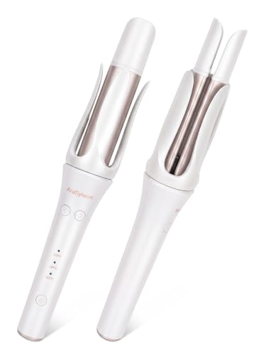 AraSyleon Automatic Hair Curler with 9cm Ceramic Barrel - White, For Medium to Long Hair