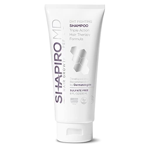 Vegan Hair Loss Shampoo for Thinning Hair - 8 Fl Oz - DHT Blocker, Sulfate-Free, Safe for Men & Women