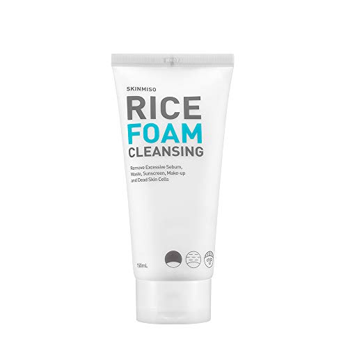 Rice Foam Facial Cleanser 150ml - Gentle Brightening & Makeup Remover