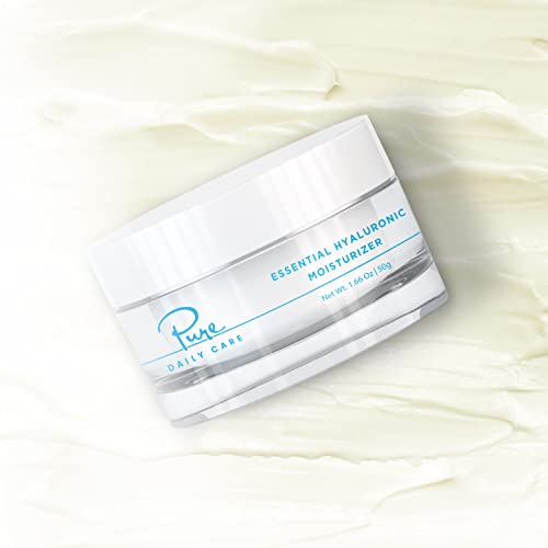 1.7 Oz Hyaluronic Moisturizer - Silicone-Free Hydrating Face Cream for All Skin Types - Pack of 1