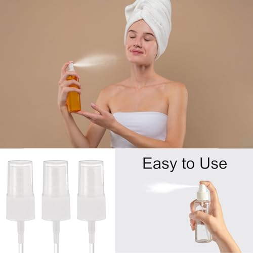 uxcell 50Pcs 20/410 Plastic Fine Mist Spray Nozzles Replacement for Bottles