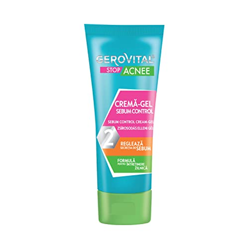 Sebum Control Face Cream-Gel for Oily Skin - Shine-Free, Matte Finish, 50ml