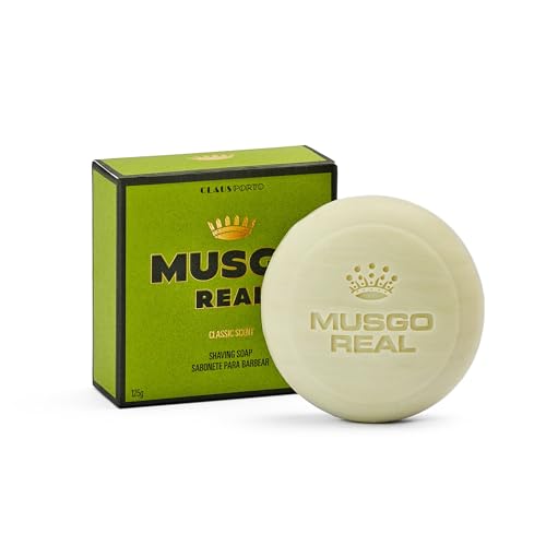 Claus Porto - Musgo Real Classic Scent Shaving Soap | Rich, Luxurious Lather to Soften Hair for a Smooth Shave | Handcrafted, Aromatic, Traditional, Woody (125g | 4.4 oz)