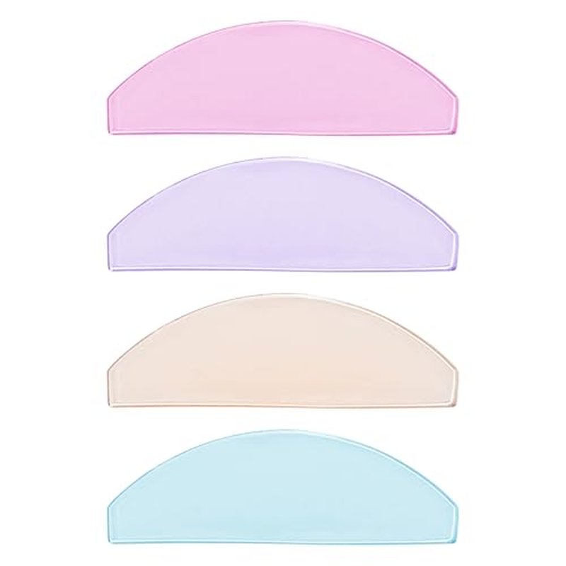 Flat Lash Lift Shields Glueless Ultra Thin Silicone Pads for Perming Lotion No.1, Lash Softening Shields for Easy Korean Eyelash Lift (Colorful)