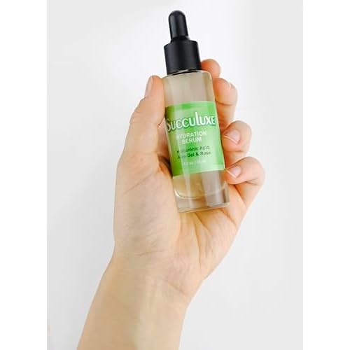 Succuluxe Hydration Serum - with Hyaluronic Acid, Aloe Vera & Rose for Sensitive Skin & Dry Skin