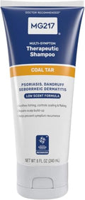 MG217 Psoriasis Shampoo with Coal Tar - 8 Fl Oz Pack of 6 - Therapeutic Scalp Treatment for Itching & Flaking